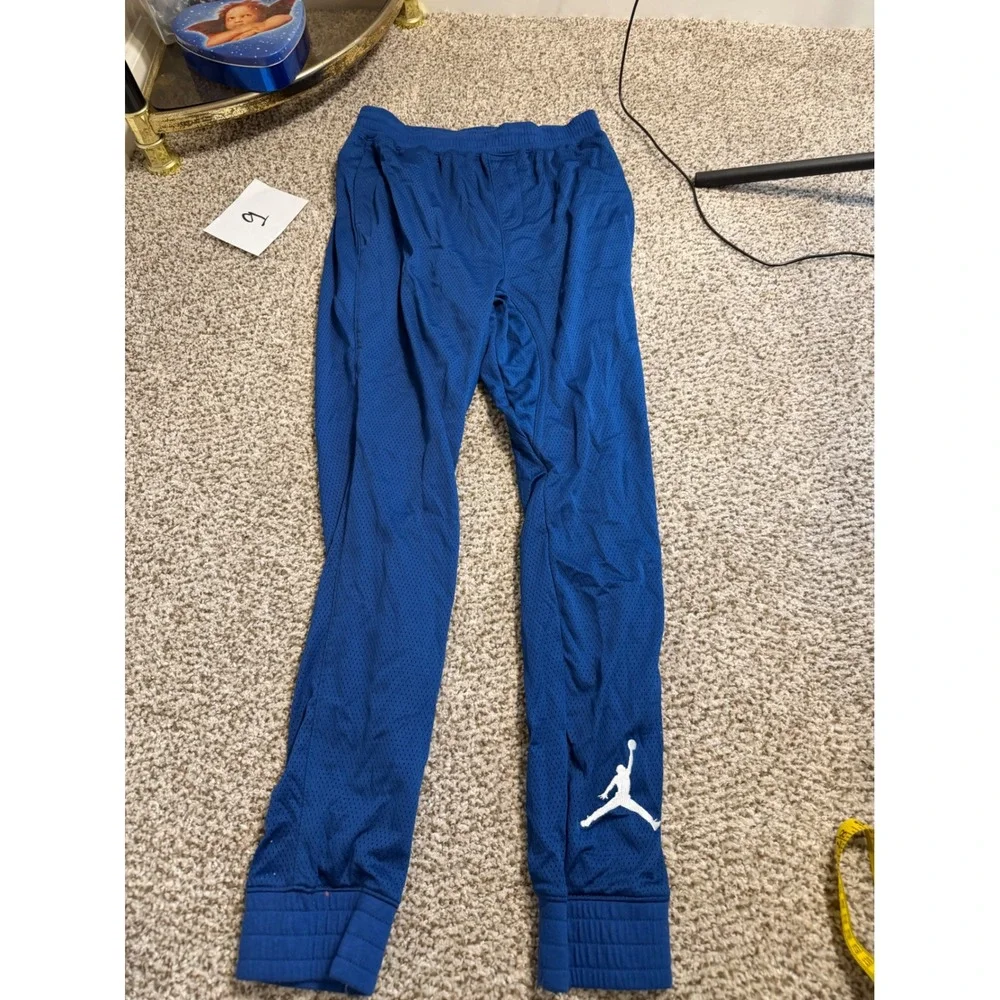 Jordan Boys Royal Blue Mesh Jogger Pants Jumpman XL 13-15 YRS